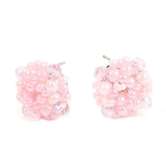 Bunches of Bubbly Pink Earrings (179) - Picture 2 of 3